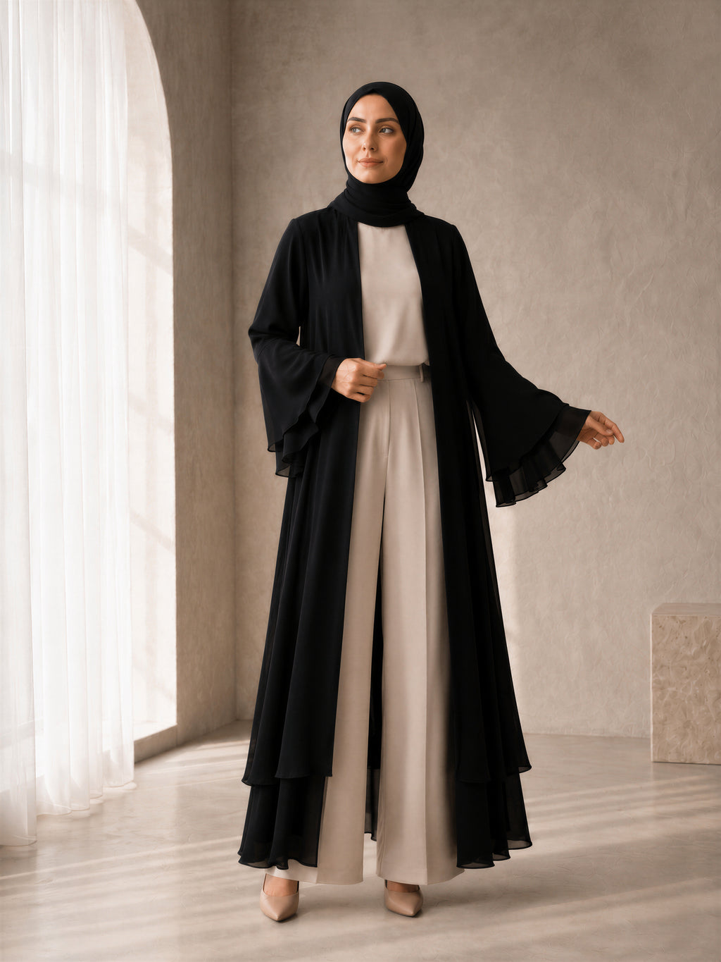 Çift Katlı Abaya