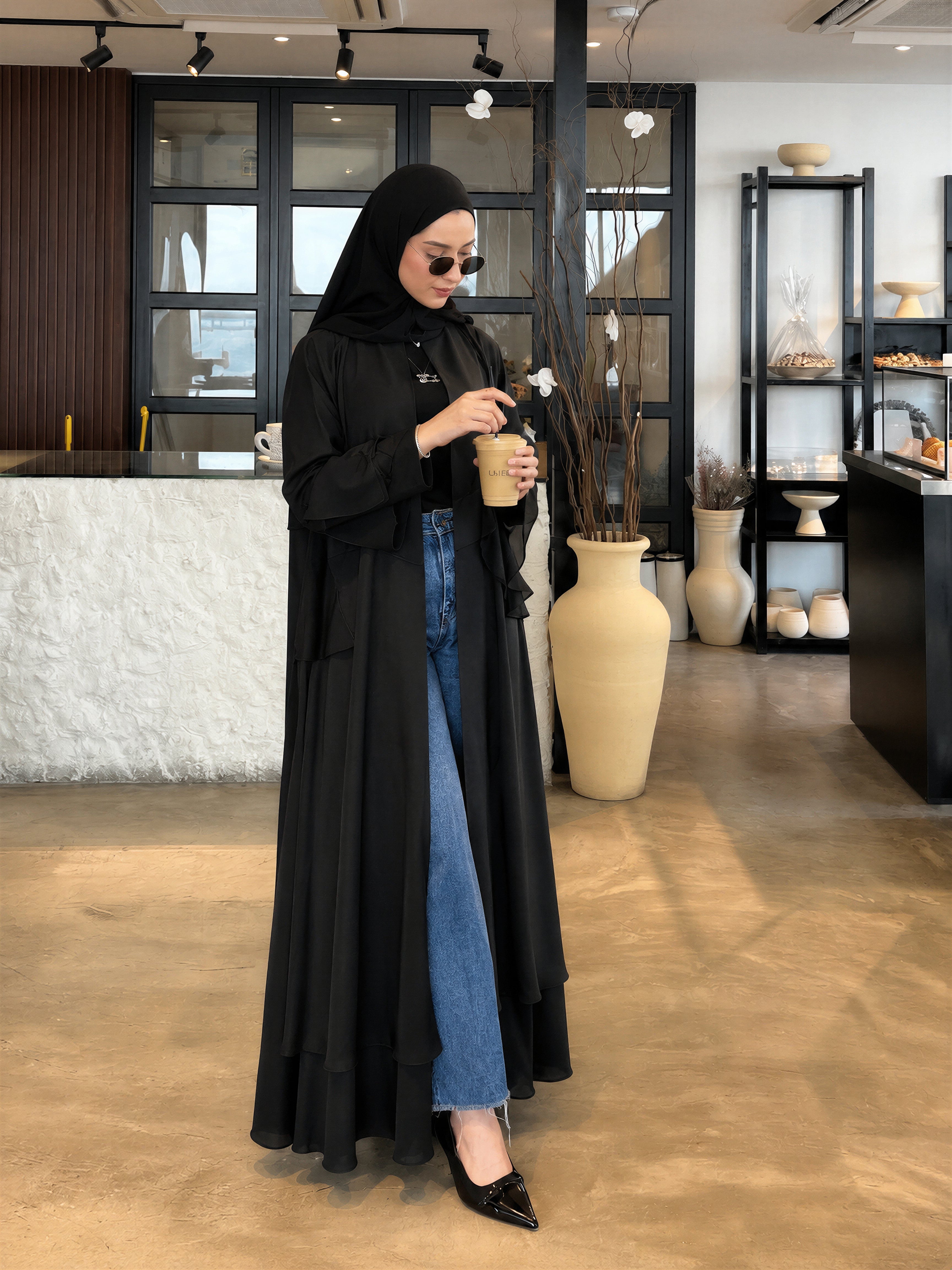 Çift Katlı Abaya